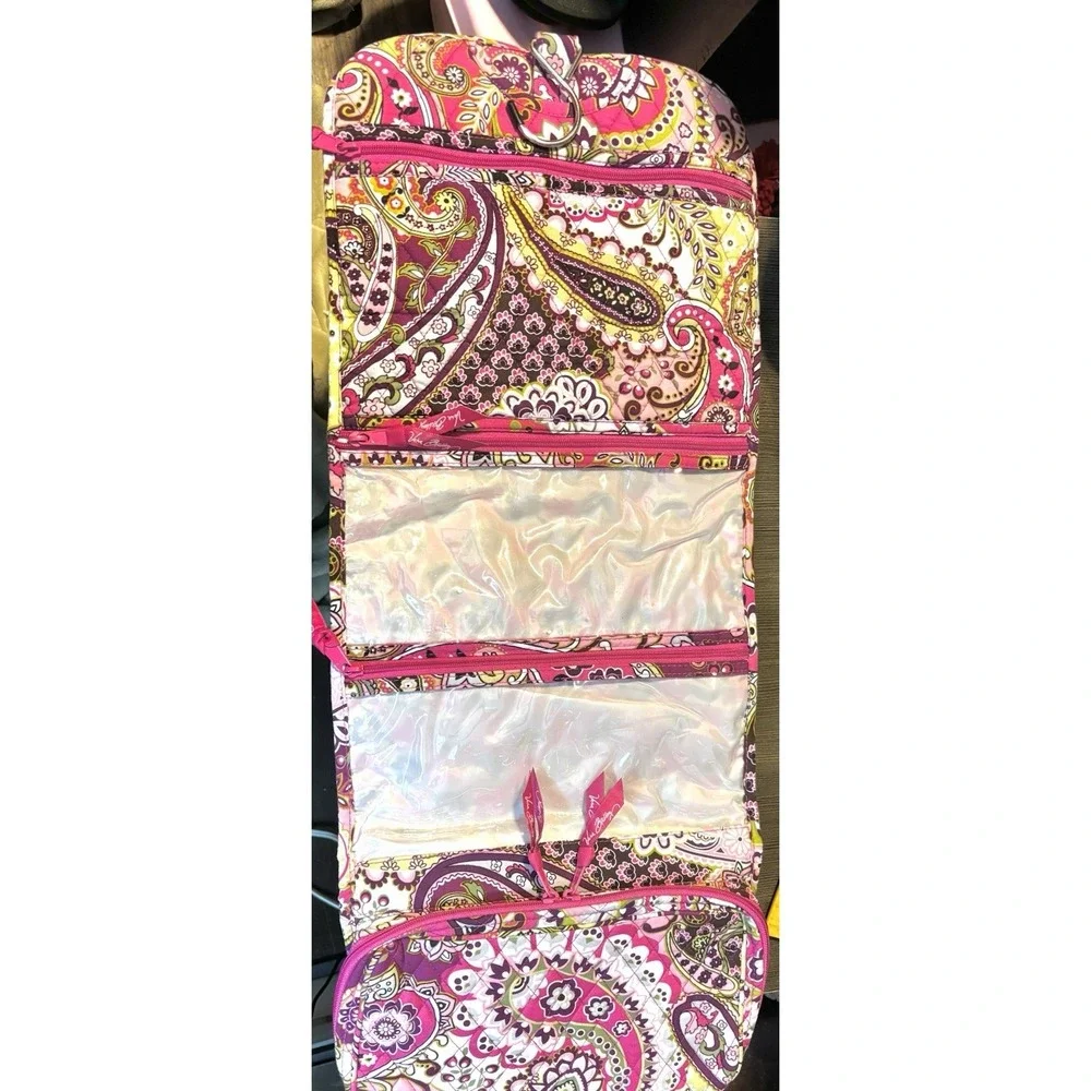 Vera Bradley hanging organizer features the retired Very Berry Paisley